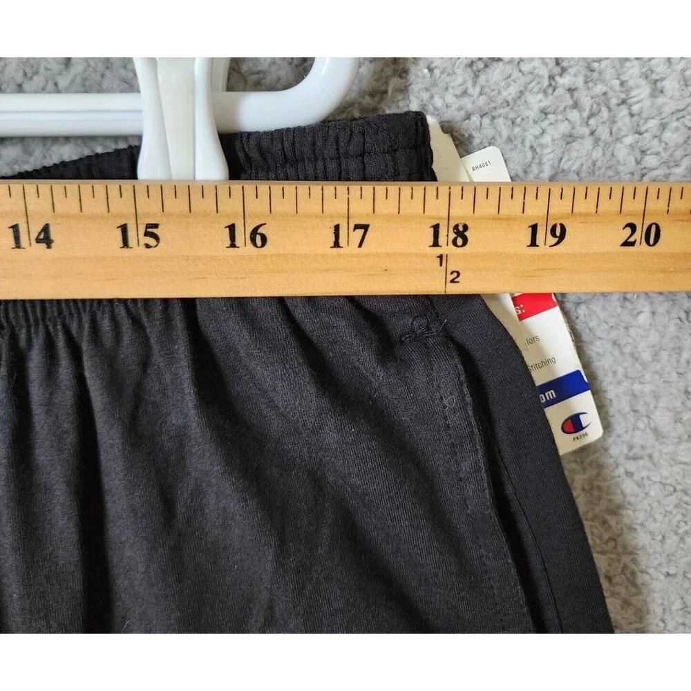NEW VTG Champion Sport Stretch Black Gym Shorts Size 2XL Cotton Spandex‎ Blend